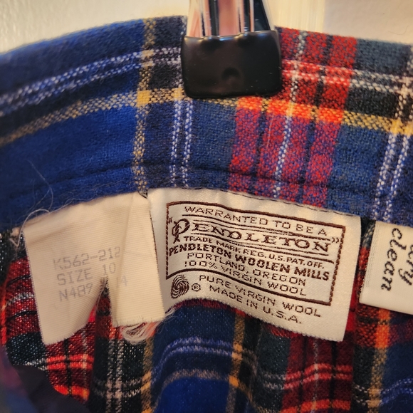 💙❤️Vintage 60's Pendelton Plaid Skirt❤️💙 💙 - Picture 4 of 4